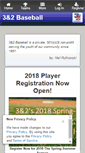 Mobile Screenshot of 3and2baseball.com